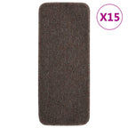 Alfombra autoadhesiva escalera sisal 15 uds antracita 56x17x3cm