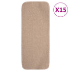 Alfombra autoadhesiva escalera sisal 15 uds antracita 56x17x3cm