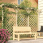 Veda de jardim com pérgola madeira pinho impregnado 300x50x200cm
