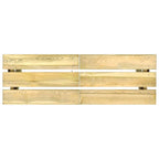 Banco de jardín de madera de pino impregnada 110 cm