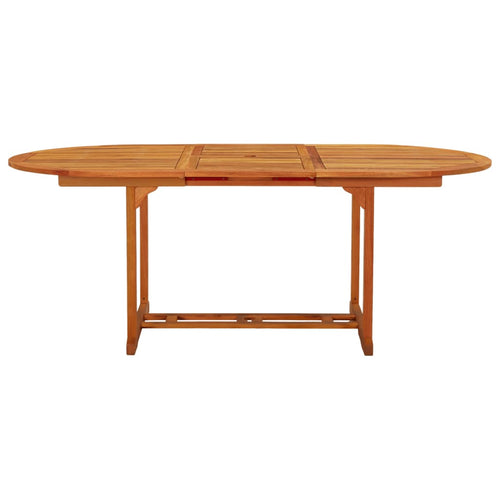 Solid eucalyptus garden table 200x100x75 cm