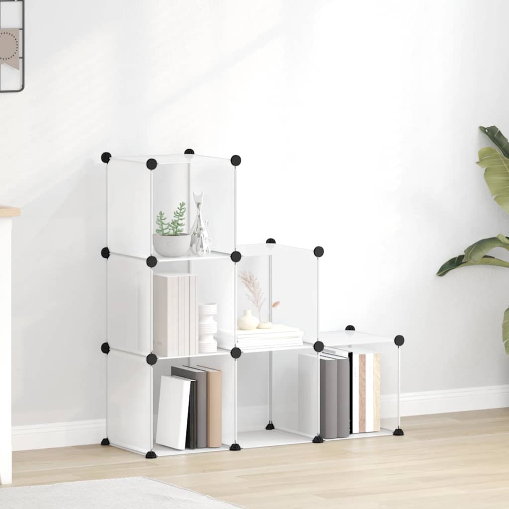Estante de cubos com 12 compartimentos preto PP