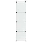 Organizador de cubos de almacenamiento con 12 cubos y puertas, PP transparente