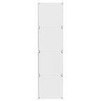 Armario de almacenamiento infantil Cube con 10 cubos, PP blanco