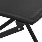 Mesa y sillas de bistró 3 piezas acero negro