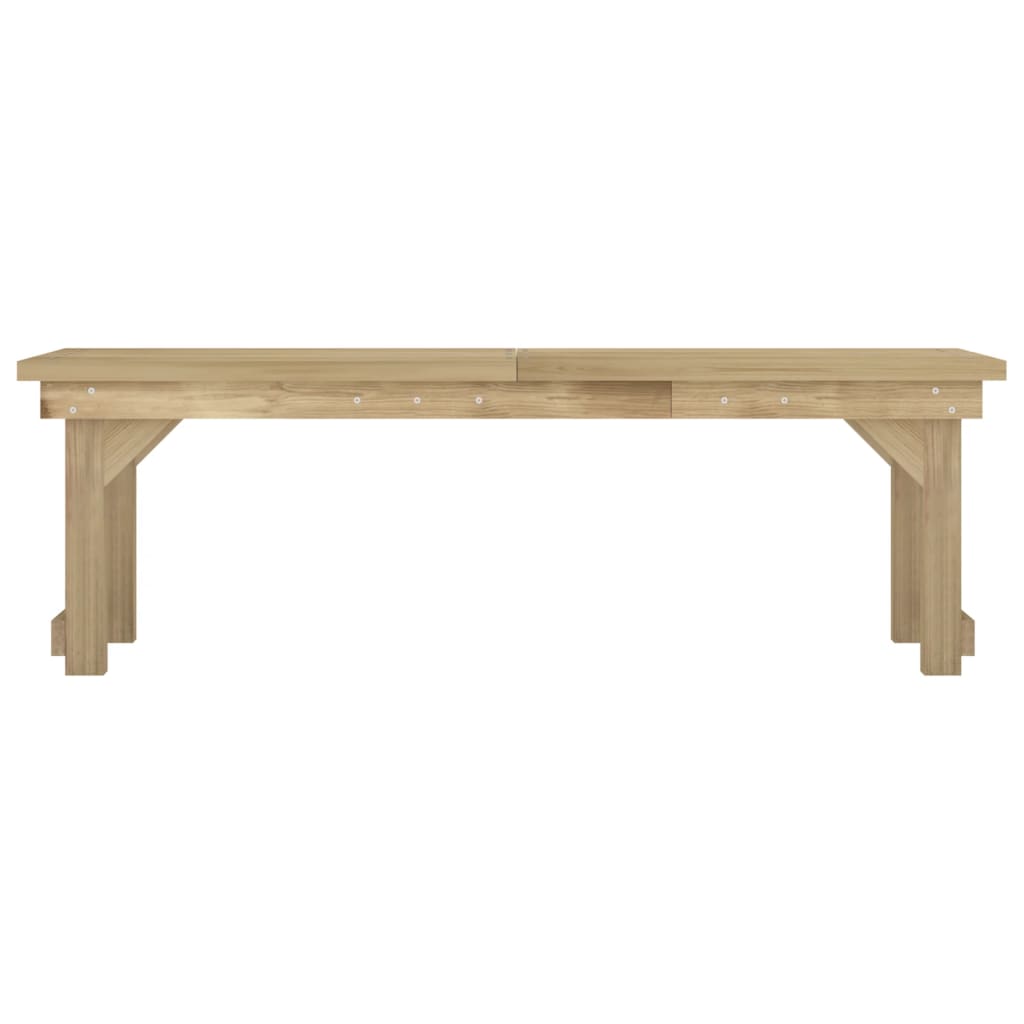 Set de comedor para jardín 3 pzas madera maciza pino impregnada