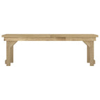 Set de comedor para jardín 3 pzas madera maciza pino impregnada