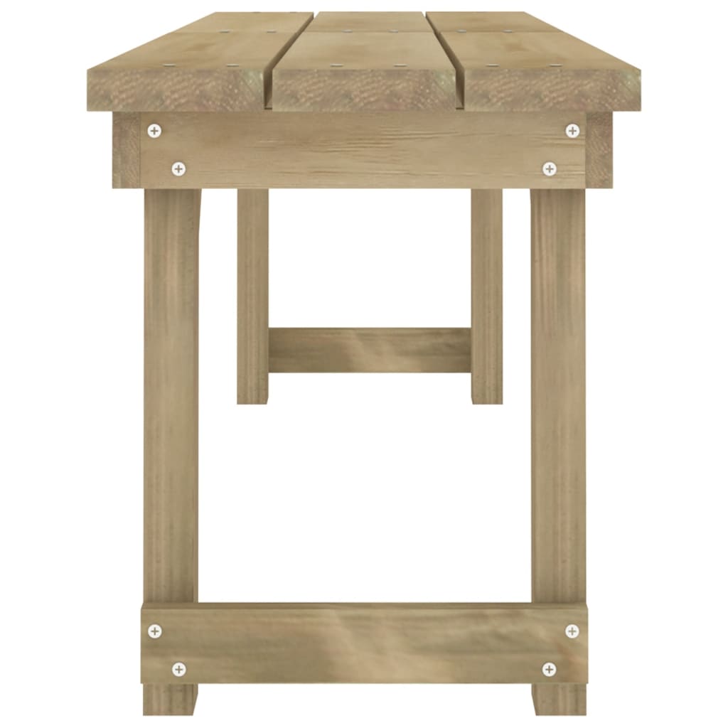 Set de comedor para jardín 3 pzas madera maciza pino impregnada