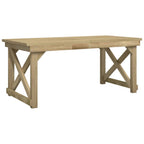 Set de comedor para jardín 3 pzas madera maciza pino impregnada