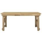 Set de comedor para jardín 3 pzas madera maciza pino impregnada
