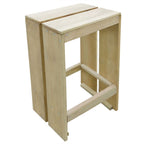 Juego de bar de jardín 3 piezas madera de pino impregnada
