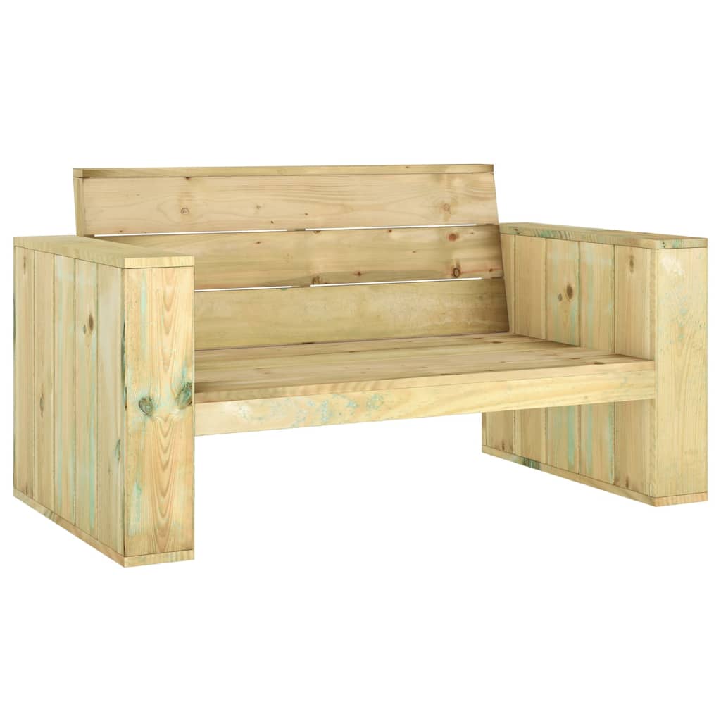Set de muebles de jardín 4 pzas madera maciza pino impregnada