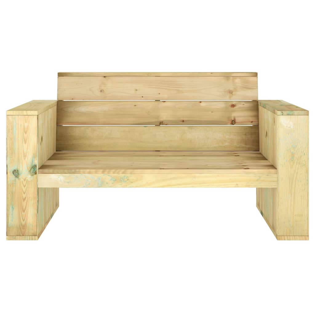 Set de muebles de jardín 4 pzas madera maciza pino impregnada