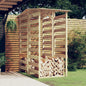 Pérgolas con techo 2 uds madera pino impregnada 100x90x100 cm