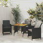 Mesa de jardín de madera maciza de acacia gris 120x70x66 cm