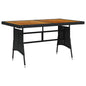 Mesa de jardín de madera maciza de acacia gris 120x70x66 cm