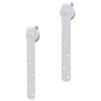 Mini carbon steel white sliding closet door kit 122 cm