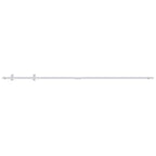 183cm white carbon steel mini sliding door kit