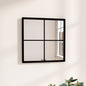 Espejo de pared metal negro 100x40 cm