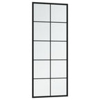 Espejo de pared metal negro 100x40 cm