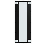 Espejo de pared metal negro 100x40 cm