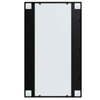 Espejo de pared metal negro 100x60 cm