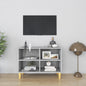 TV stand with solid wooden legs white 103.5x35x50 cm