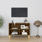TV stand with solid wooden legs white 103.5x35x50 cm