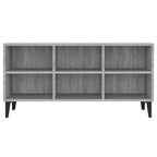 Mueble de TV con patas de metal gris Sonoma 103,5x30x50 cm