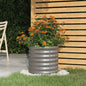 Floreira aço galvanizado antracite 40x40x36 cm
