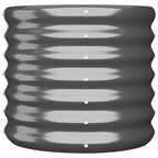 Jardinera acero galvanizado antracita 40x40x36 cm