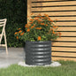 Floreira aço galvanizado antracite 40x40x36 cm