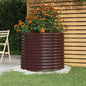 Floreira aço galvanizado antracite 40x40x36 cm