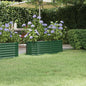 Floreira em aço galvanizado antracite 322x100x68cm