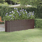 Floreira em aço galvanizado antracite 322x100x68cm