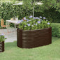 Floreira em aço galvanizado antracite 322x100x68cm