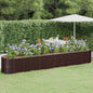 Floreira em aço galvanizado antracite 322x100x68cm