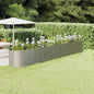 Floreira em aço galvanizado antracite 322x100x68cm