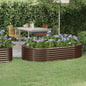 Floreira em aço galvanizado antracite 322x100x68cm