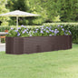 Floreira em aço galvanizado antracite 322x100x68cm
