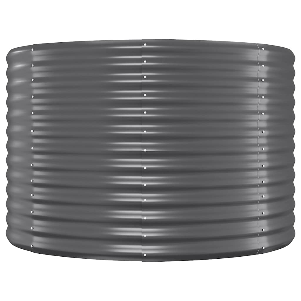 Jardinera arriate acero galvanizado antracita 322x100x68cm