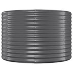 Jardinera arriate acero galvanizado antracita 322x100x68cm