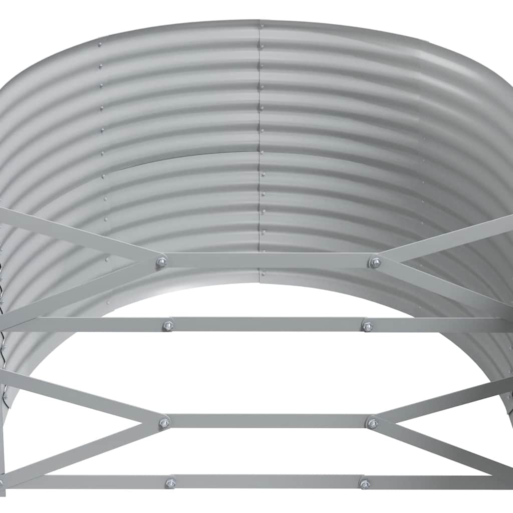 Jardinera arriate acero galvanizado antracita 322x100x68cm