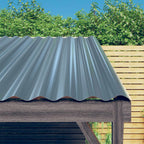 Paneles de tejado 12 uds acero corten oxidado 100x44cm