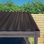 Paneles de tejado 12 uds acero corten oxidado 100x44cm