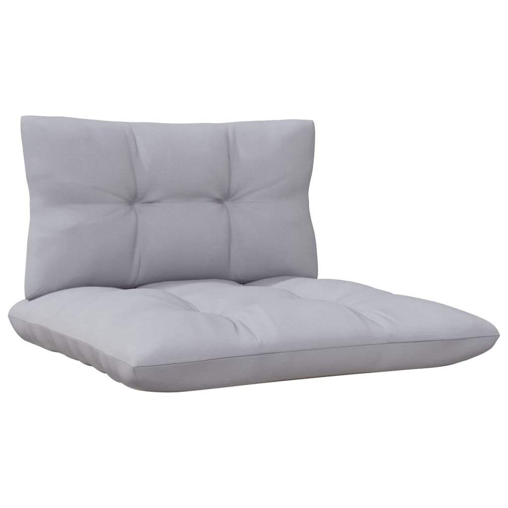Juego de muebles de jardín 3 pzas y cojines madera de pino