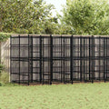 Perrera de exterior de acero 11,06 m²