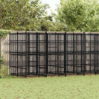 Perrera de exterior de acero 11,06 m²