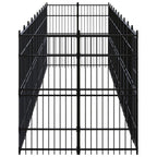 Perrera de exterior de acero 18,43 m²