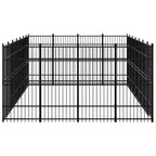 Perrera de exterior de acero 25,8 m²
